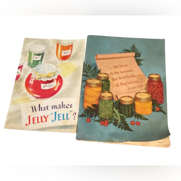 Vintage Other - Vintage Canning & Jelly Recipe Booklets 1940s-50s